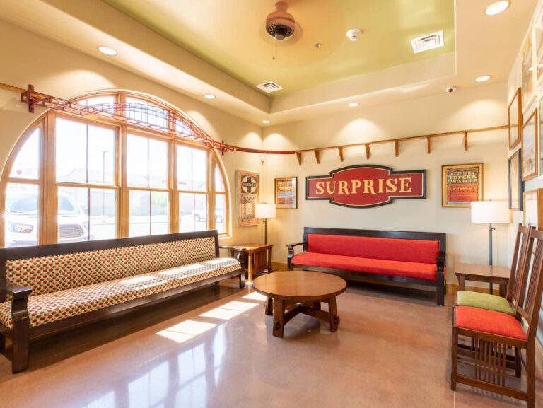 Surprise Dentist Office Reception Area with natural light coming through