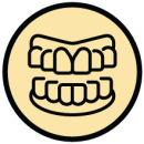 icon representing bone grafting