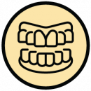 icon representing bone grafting